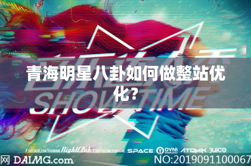 青海明星八卦如何做整站优化？