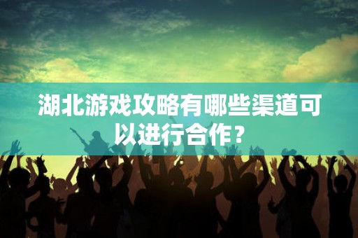 湖北游戏攻略有哪些渠道可以进行合作？