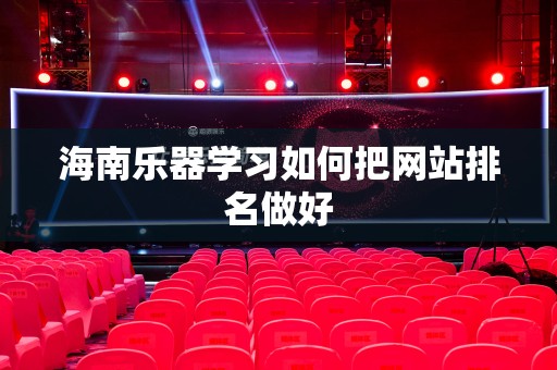 海南乐器学习如何把网站排名做好