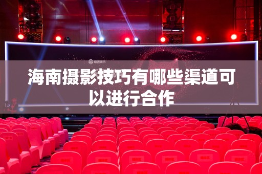 海南摄影技巧有哪些渠道可以进行合作